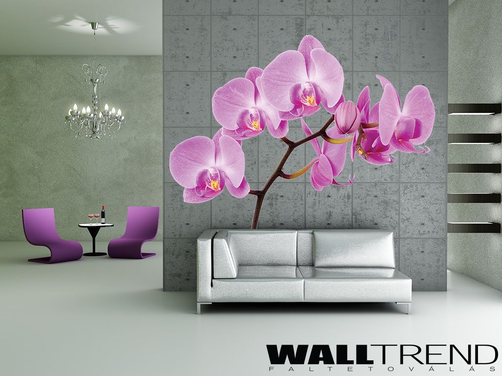 Fm 3102 lila orchidea falmatrica walltrend faltetoválás ... Fürdőszoba matrica